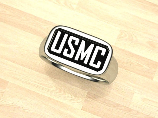 1/2 inch Wide Marine Corps USMC Ring