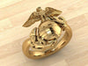 Beautiful Marine Corps Ring for the Ladies Design 100