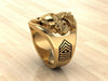 Custom 14K Gold Marine Corps Ring with Rank and Years of Service - MR100 High Definition Solid 14K Gold