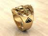 Custom 14K Gold Marine Corps Ring with Rank and Years of Service - MR100 High Definition Solid 14K Gold