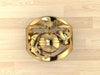 Custom Gold Marine Corps Ring with GySgt Rank and Years of Service - High Definition Solid 14K Gold