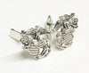 High definition Solid Sterling Silver Marine Corps Eagle Globe and Anchor Cufflinks