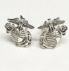 High Definition Sterling Silver Marine Corps Cufflinks