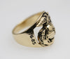 Marine Corps Ring with Rank - Solid 18K Gold - MR10