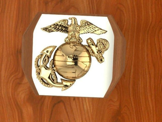 Two Tone Marine Corps Signet Ring 23