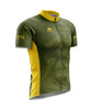 Classic USMC Cycling Jersey - Green and Yellow - Made in the USA