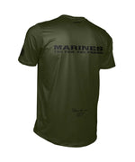 Men's Marine Corps ENDURANCE AIR TEE - Olive and Black - Made in the USA