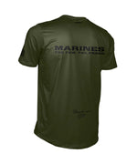 Men's Marine Corps ENDURANCE AIR TEE - Olive and Black - Made in the USA