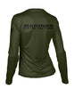 Women's USMC ENDURANCE Long Sleeve AIR TEE Shirt - Olive and Black - Made in the USA