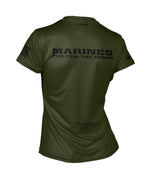 Women's USMC ENDURANCE AIR TEE - Oliver and Black - Made in the USA