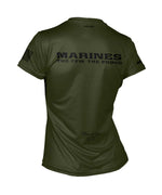 Women's USMC ENDURANCE AIR TEE - Oliver and Black - Made in the USA