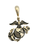 Marine Corps 14K Gold Eagle Globe and Anchor Pendant 1