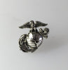 .75 Inch Sterling Eagle Globe and Anchor Lapel Pin