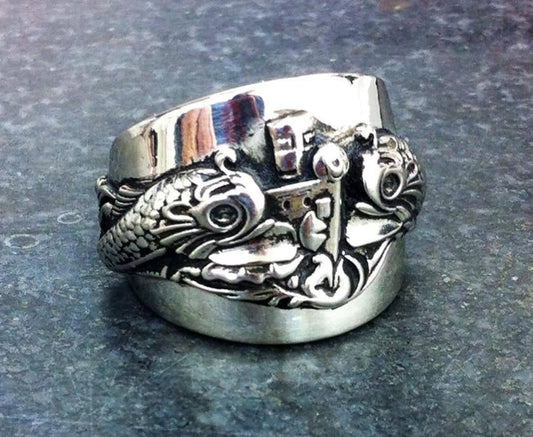 Amazing Custom Sterling Silver Submariner Ring