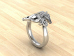 Beautiful Marine Corps Ring for the Ladies Design 100