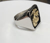 Beautiful Marine Corps Ring with Gold Eagle Globe and Anchor MR16