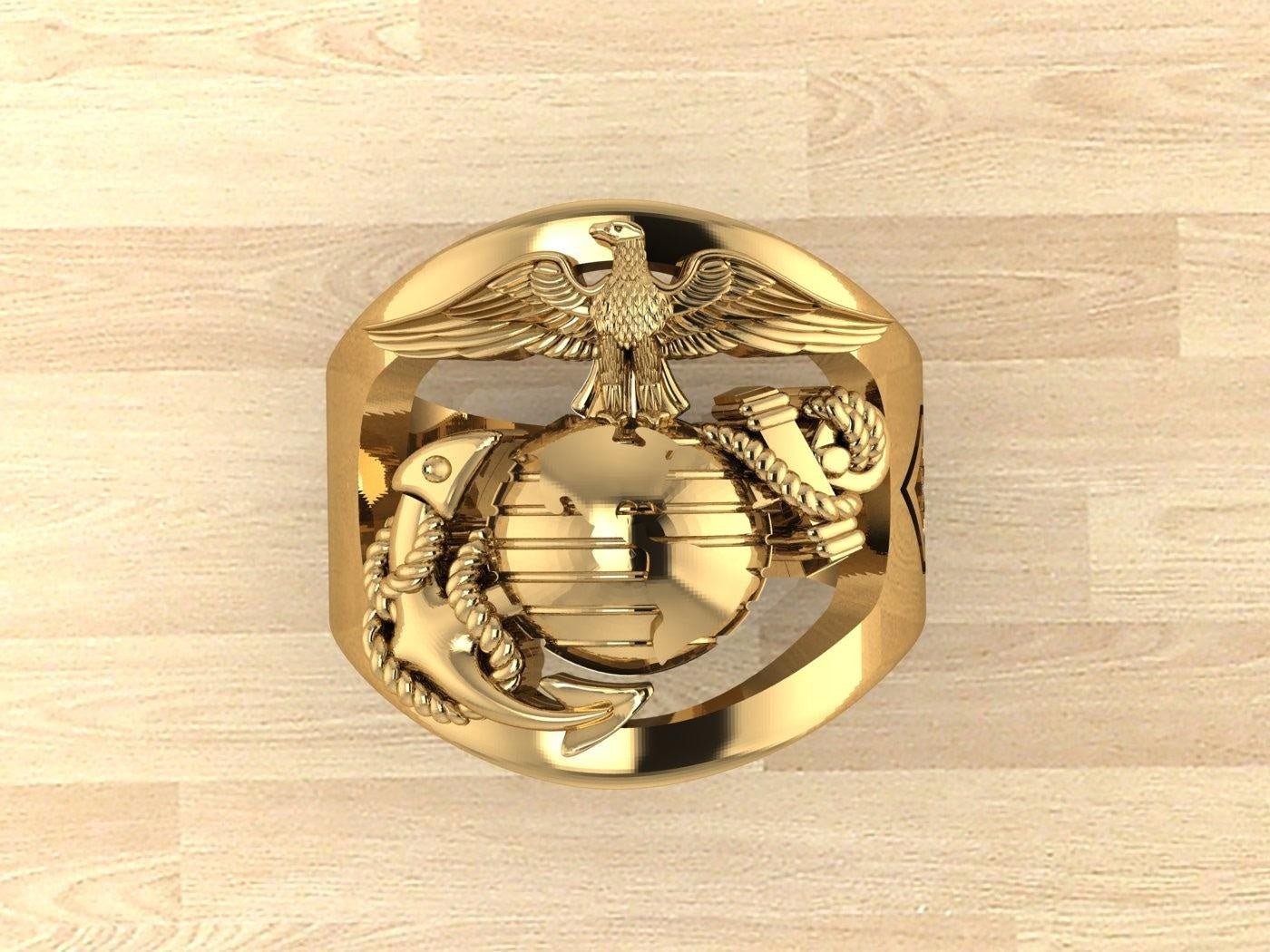 Custom marine hot sale corps rings