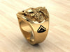 Custom Marine Corps Ring with USMC and Rank - MR100 High Definition Sterling Silver
