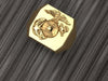 Gold Marine Corps Signet Ring 23