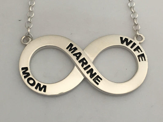 Infinity Marine "Mom and Wife" Pendant