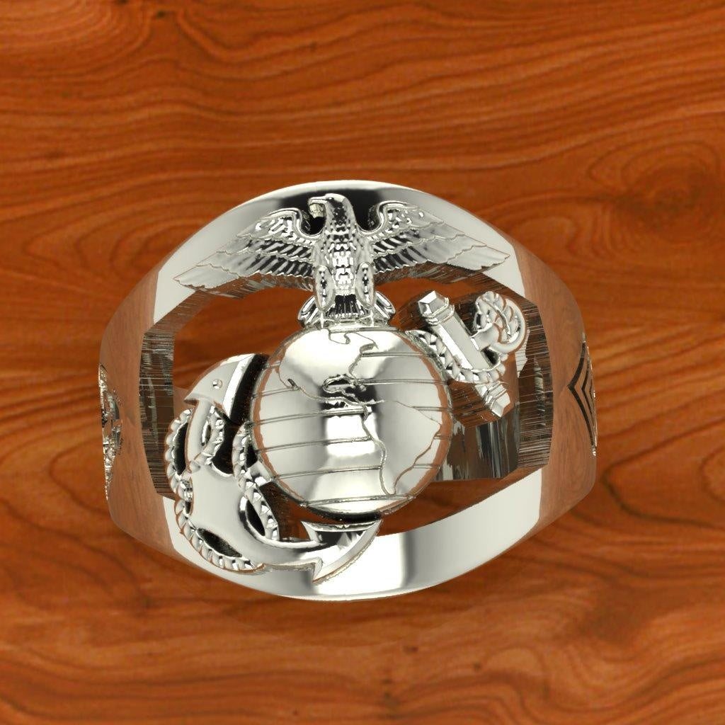 Marine Corps rings Made in the USA in our USMC Vet owned
