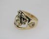 Marine Corps Ring with Rank - Solid 18K Gold - MR10