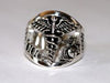 Sterling Silver Corpsman Ring -